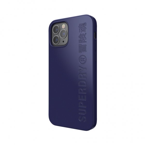 Superdry iPhone 12/iPhone 12 Pro -kuoret Snap Case, kompostoituva materiaali, laivastonsininen