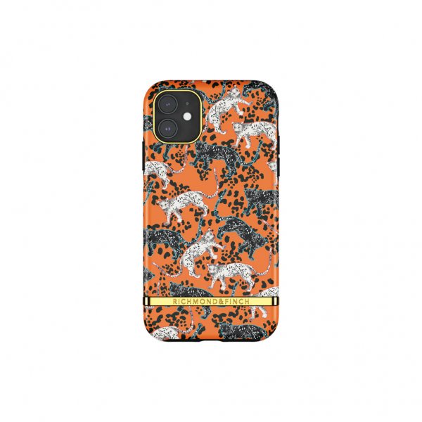 Richmond & Finch iPhone 11 -kuori Orange Leopard