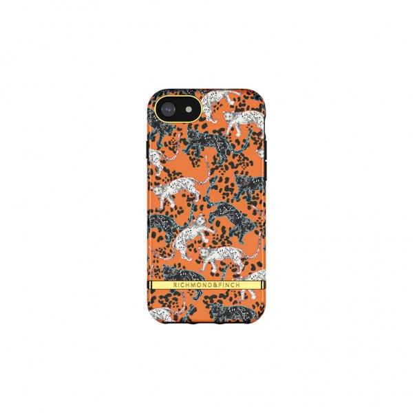 Richmond & Finch iPhone 6/6S/7/8/SE Kuori Orange Leopard