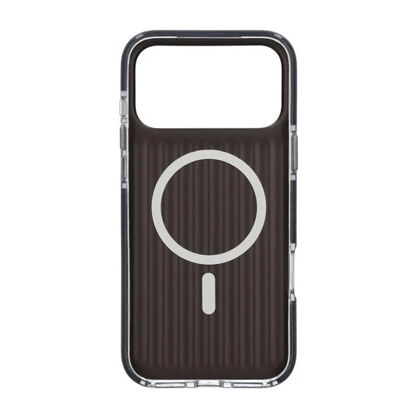 iPhone 17 Pro Max Kuori Korrugoitu MagSafe Musta