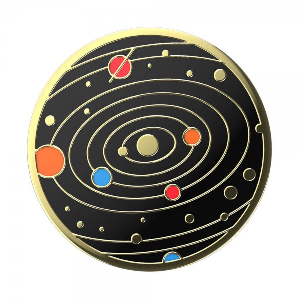 Popsockets PopGrip Enamel Solar flare Musta