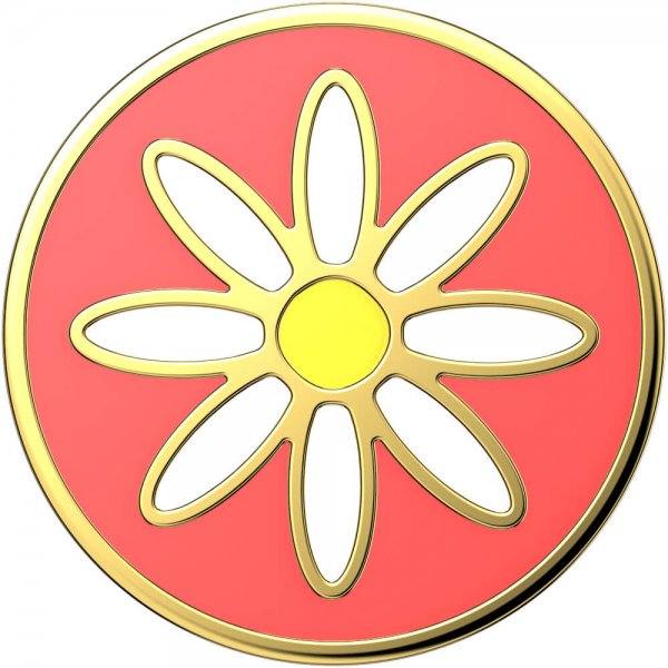 Popsockets PopGrip Enamel Quaint Daisy Coral