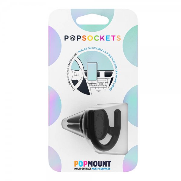 Popsockets PopMount Autotuuletin Musta