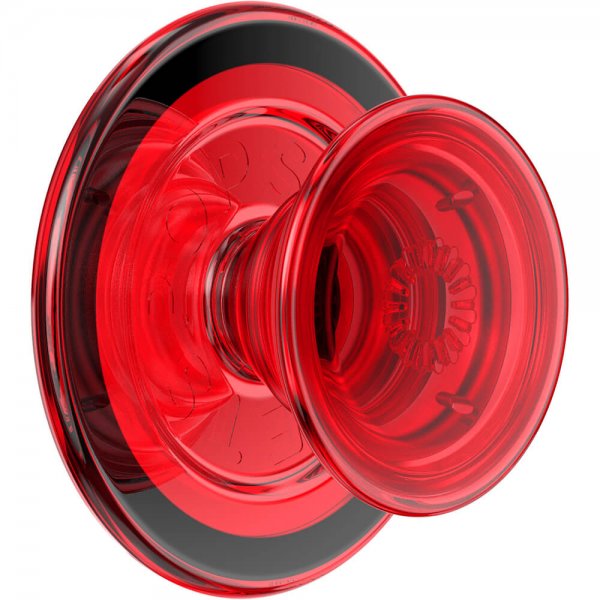 Popsockets PopGrip MagSafe-puhelimeen, Danger Red läpinäkyvä