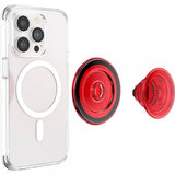 Popsockets PopGrip MagSafe-puhelimeen, Danger Red läpinäkyvä