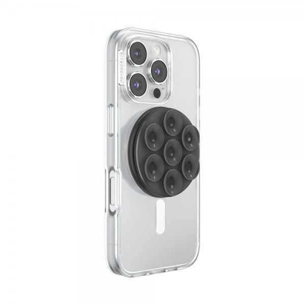 Popsockets MagSafe Suck-Up Grip & Mount läpikuultava musta