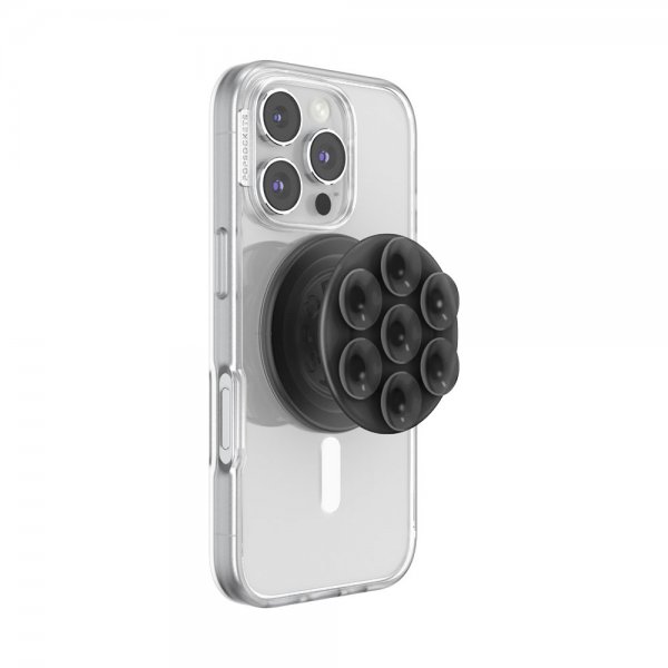 Popsockets MagSafe Suck-Up Grip & Mount läpikuultava musta