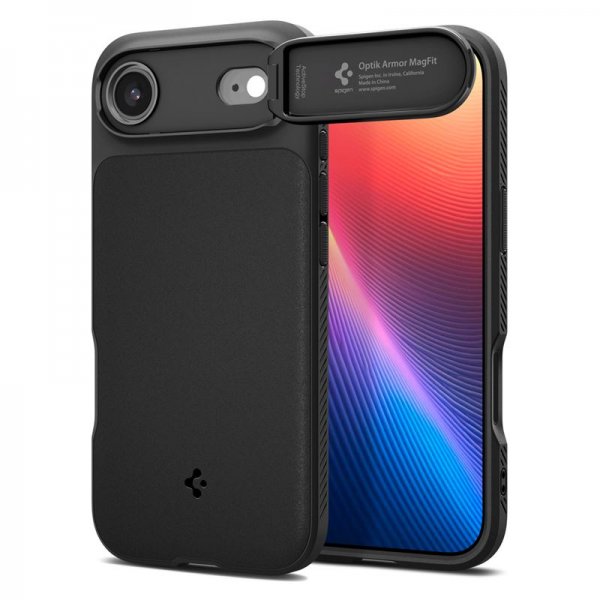 Spigen iPhone Air Skal Optik Armor MagFit Musta