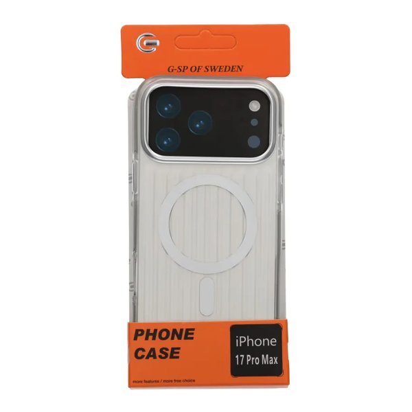 iPhone 17 Pro Max Kuori Uurrettu MagSafe Hopea