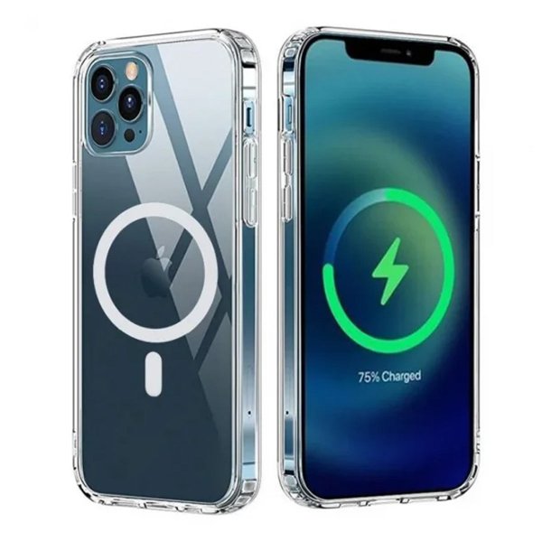iPhone 12/iPhone 12 Pro -kuori TPU MagSafe Läpinäkyvä