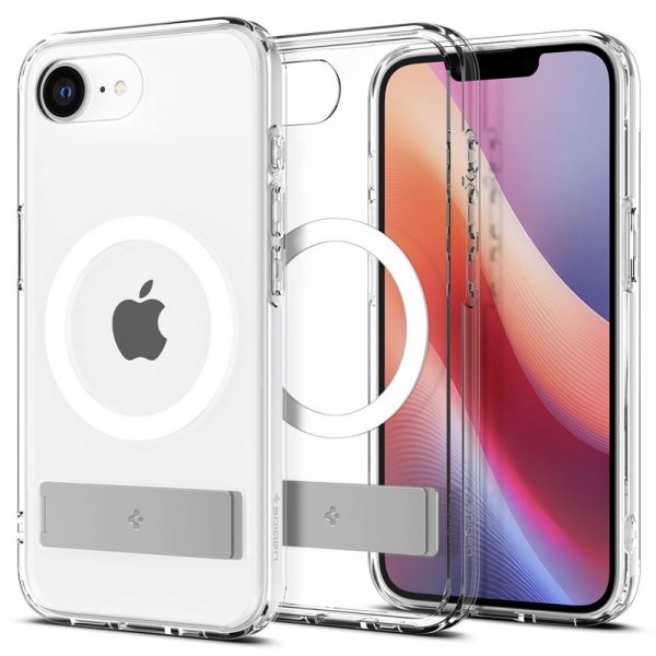 Spigen iPhone 16./17. sukupolven Ultra Hybrid S MagFit Clear White -suojakuori