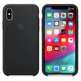 Apple Original iPhone X/Xs Silikonikotelo Musta