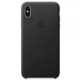Applen alkuperäinen nahkakuori iPhone X/Xs:lle, musta