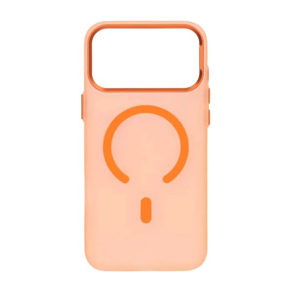iPhone 17 Pro -kuori, kamerasuoja, MagSafe, läpinäkyvä oranssi