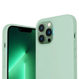 Rvelon iPhone 12/iPhone 12 Pro Silikonikuori Vihreä
