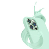 Rvelon iPhone 12/iPhone 12 Pro Silikonikuori Vihreä