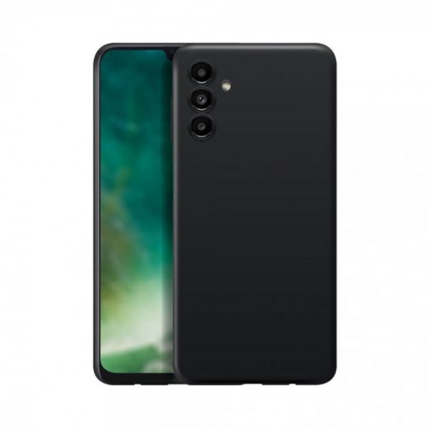 Xqisit Samsung Galaxy A13 4G Suojakuori Silicone Case, musta