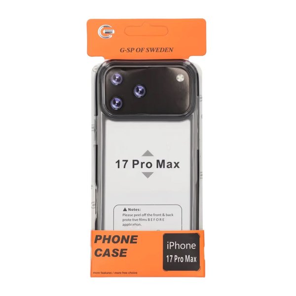iPhone 17 Pro Max -suojakuori, TPU-kuori, musta