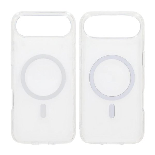 iPhone Air -kuori, TPU, MagSafe, valkoinen, läpinäkyvä