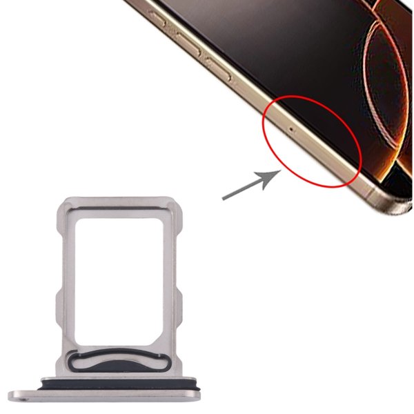 iPhone 16 Pro ja 16 Pro Max SIM-korttipidike - Luonnollinen titaani