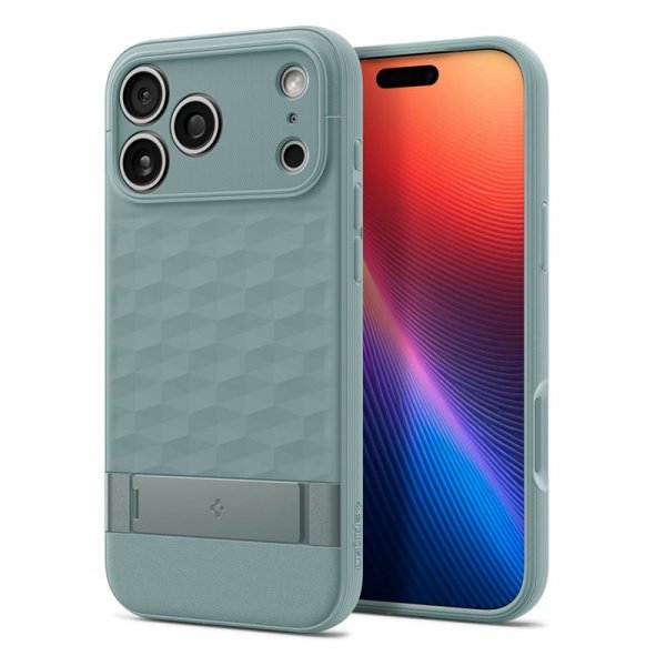Spigen iPhone 17 Pro Max -kuori Parallax S MagFit Sage Green
