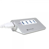Satechi USB 3.0 -alumiinihubi 4 porttia hopea