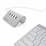 Satechi USB 3.0 -alumiinihubi 4 porttia hopea