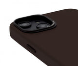 Decoded iPhone 14 Plus -kuoret, nahkainen takakansi, ruskea