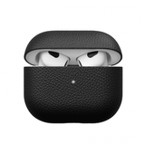 KeyBudz PodSkinz Artisan Series Airpods 3 -suojakuori, aitoa nahkaa, musta