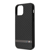 BMW iPhone 12/iPhone 12 Pro Suojakuori Carbon & Alu Musta
