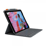 Logitech iPad 10.2 (7./8./9. sukupolvi) näppäimistökotelo Slim Folio, pohjoismainen harmaa
