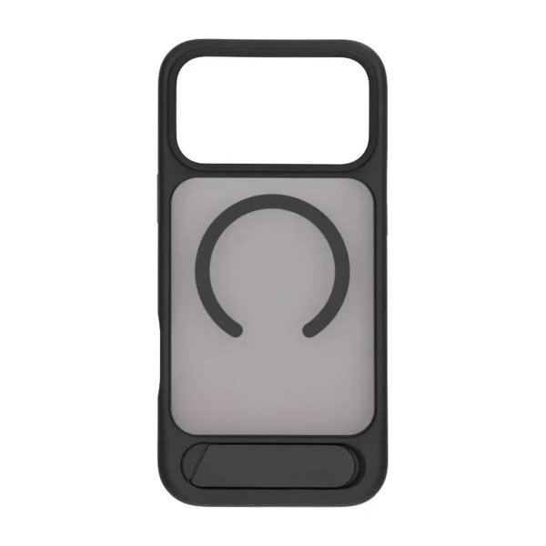 Rvelon iPhone 17 Pro Kotelo jalustalla MagSafe Musta