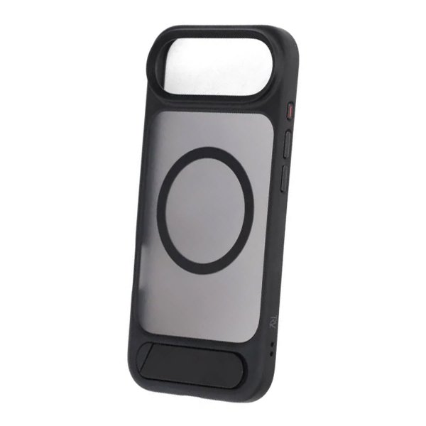Rvelon iPhone Air -kuori jalustalla, musta