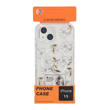 iPhone 15 -kuori, jossa kuviointi, MagSafe, kukkivat oksat