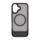 Rvelon iPhone 17 -kuori MagSafe-jalustalla, musta