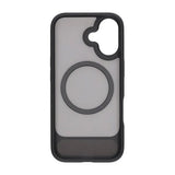 Rvelon iPhone 17 -kuori MagSafe-jalustalla, musta