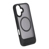 Rvelon iPhone 17 -kuori MagSafe-jalustalla, musta