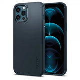 Spigen iPhone 12 Pro Max Kuori Thin Fit Metal Slate