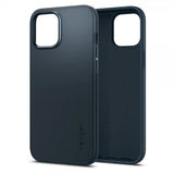 Spigen iPhone 12 Pro Max Kuori Thin Fit Metal Slate