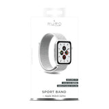 Puro Apple Watch 44/45/46mm/Apple Watch Ultra -ranneke Sport Band Ice White
