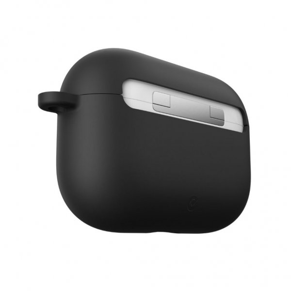 KeyBudz AirPods Pro -kotelo PodSkinz HyBridShell Series Keychain Case, musta