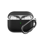 KeyBudz AirPods Pro -kotelo PodSkinz HyBridShell Series Keychain Case, musta