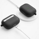 KeyBudz AirPods Pro -kotelo PodSkinz HyBridShell Series Keychain Case, musta