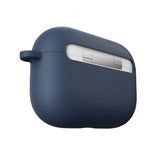 KeyBudz AirPods Pro -suojakuori, PodSkinz HyBridShell Series, avaimenperäkotelo, keskiyönsininen