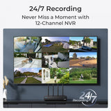 Reolink NVS12W (RLN12W) 12-kanavainen Wi-Fi 6 NVR -tallennin