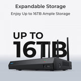 Reolink NVS12W (RLN12W) 12-kanavainen Wi-Fi 6 NVR -tallennin