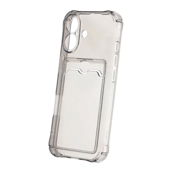 iPhone 17 Kuoret Korttipidike Läpinäkyvä Musta