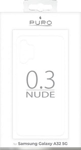 Puro Samsung Galaxy A32 5G -suojakuori Nude Transparent