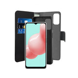 Puro Samsung Galaxy A32 5G Lompakkokotelo irrotettava 2-in-1 musta
