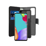 Puro Samsung Galaxy A52/A52s 5G Lompakkokotelo Irrotettava 2-in-1 Musta